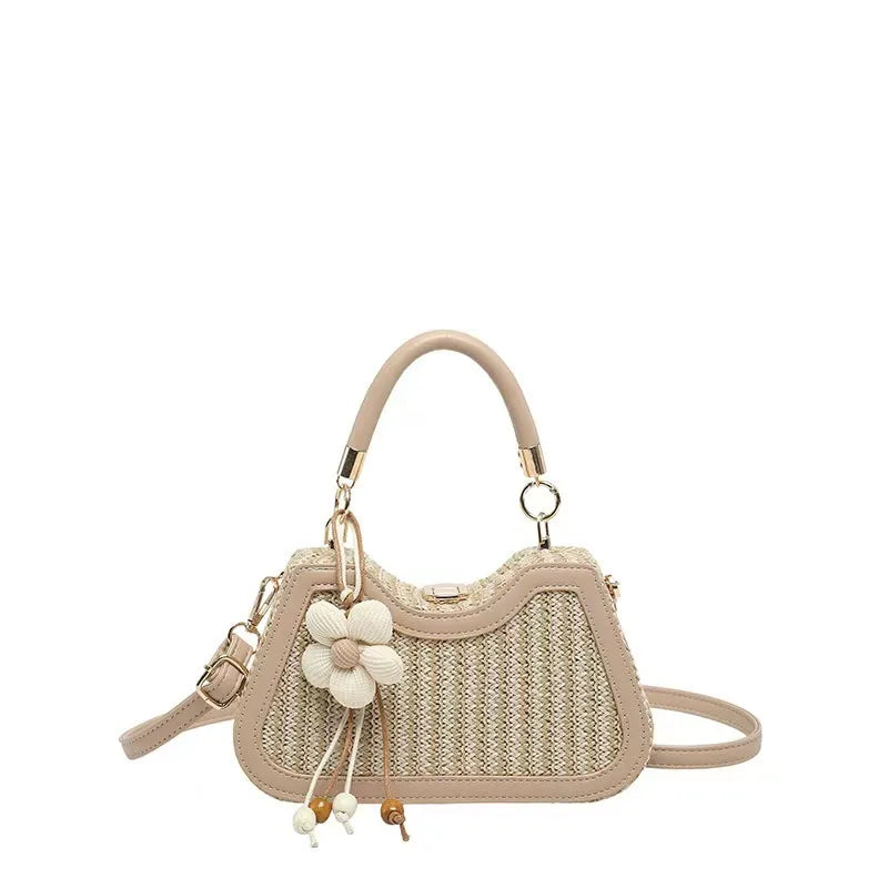 Bolso tejido, Elegante y casual, cremallera de poliester